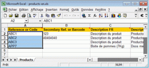 import Excel files